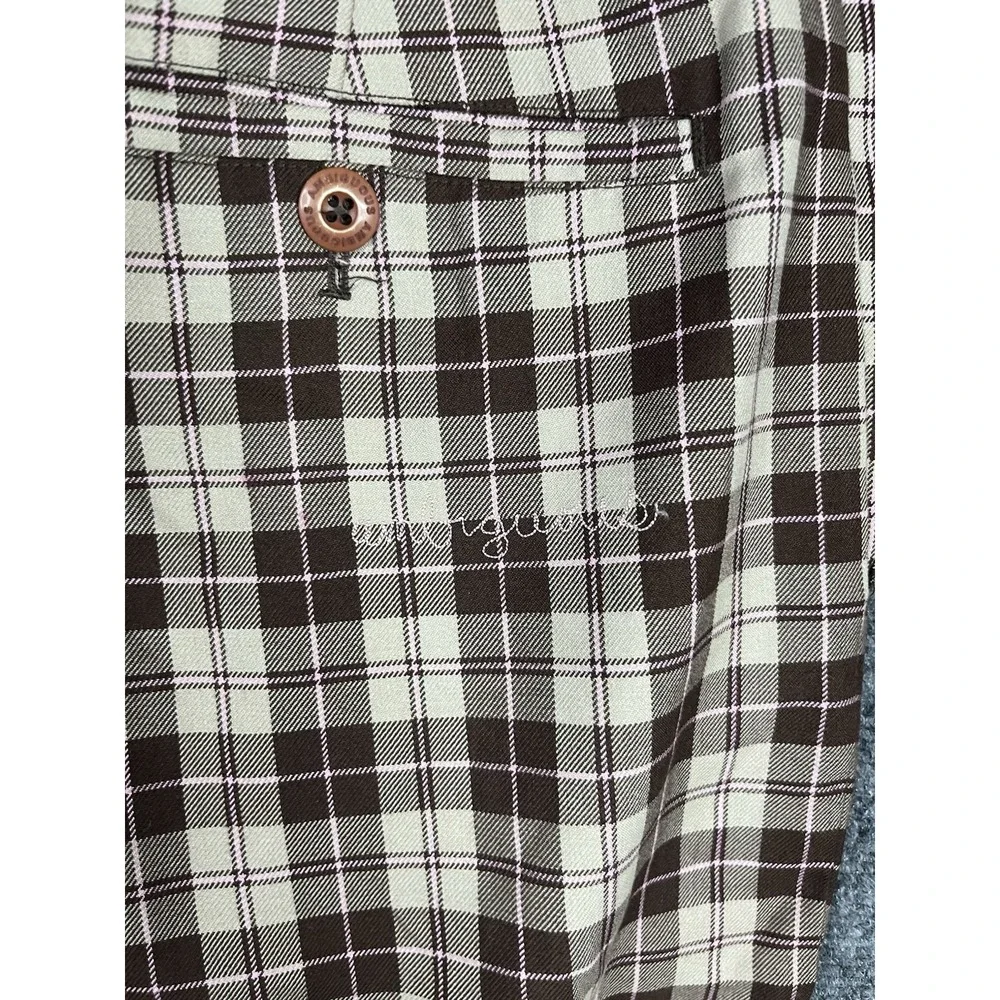 Ambiguous Shorts Mens 33 Brown‎ Plaid Casual Street Wear Skater Outdoors Bottoms